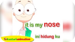 Belajar Bahasa Inggris part 2  Part of the Body  Kastari Animation Official [upl. by Naujud]