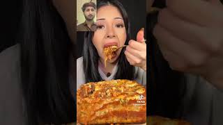 Lasagna enjoy food eatandenjoy mukbang eatnenjoy fastfoodchain [upl. by Wulfe]