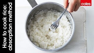 How to cook rice absorption method [upl. by Sigler]