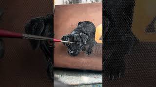 Oil Painting a Black Labrador Part 6 labrador oilpainting sherwoodoregon [upl. by Pleione187]