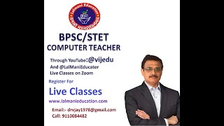 Prepare for BPSCSTET Computer Teacher [upl. by Giddings290]