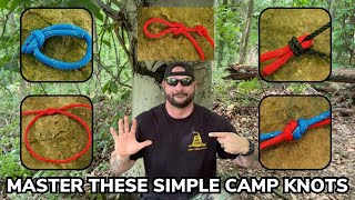 5 Critical Camp Knots That You Need to Know [upl. by Silvie]