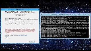 Destroying Windows Server 2012 Build 8146 [upl. by Haram]