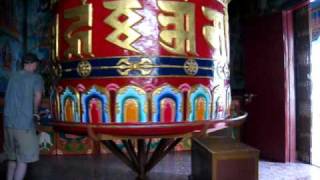 Giant Tibetan Prayer Wheel [upl. by Eilasor]