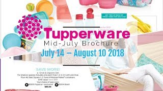 Tupperware Flyer Catalogue July 14  August 10 2018 MidJuly Brochure [upl. by Emaj895]