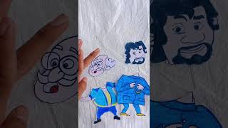 Mantri ji 💙 John funny clip 🤣😂drawing littlesingham spiderman motupatlu mickeymouse [upl. by Ennairoc]