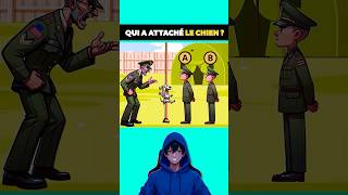 Qui a attaché le chien  🐕 quiz heroquiz animation enigmes shorts tiktok humour devinette [upl. by Hull]