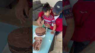 How To Frost A Cake Like A Pro ft Chocolate cute dessertblogger [upl. by Mollee]