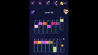 Get Color  Water Sort Puzzle level 113  Mobile Games [upl. by Arrahs]