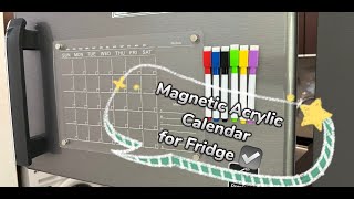 AMAZON FINDS UNBOXNG PRODUCT MAGNETIC ACRYLIC CALENDAR [upl. by Iorgo]