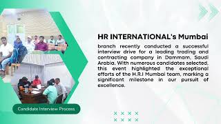 HR International  Interview Drive for Trading and contracting company Saudi Arabiastaffingagency [upl. by Mossberg]