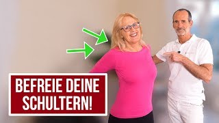 Befreie deine Schulterblätter mit dieser einfachen Übung 💪— Schulterschmerzen [upl. by Nivalc]