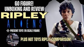 PRESENT TOYS RIPLEY ALIENS FLIGHT OFFICER SIGOURNEY WEAVER 16 SCALE FIGURE UNBOXING AND REVIEW [upl. by Akalam]