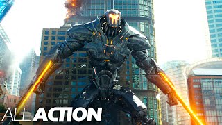 Massive Robot Attacks Sydney  Pacific Rim Uprising  All Action [upl. by Asilec]