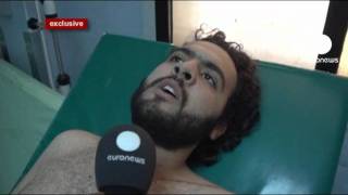 Correspondent wounded Gaddafi loyalist calls for peace [upl. by Nishom693]