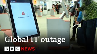 CrowdStrike IT outage continues to cause global disruption  BBC News [upl. by George253]