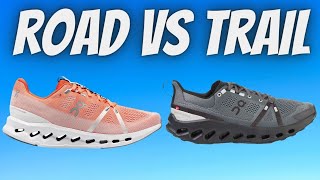 On Running Cloudsurfer Road vs Trail Shoe Try On Comparison And Sizing Difference [upl. by Hughes]