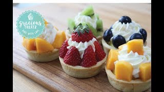 Eggless Tart with Pastry Cream  Fruit Tart [upl. by Eire]