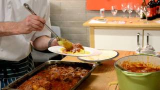 Plating Pasta and Meatballs [upl. by Yordan]