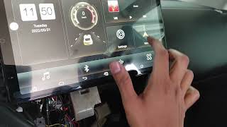 Philosin 13 3 inch double din rotatable universal radio installtion and wiring harness introduction [upl. by Hiamerej]