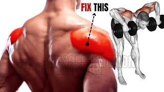 5 BEST REAR DELTOID EXERCISES WITH DUMBBELLS ONLY AT HOME [upl. by Ativoj99]