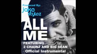 Drake  All Me Official Instrumental No Tags High Quality [upl. by Torrell]