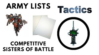 Sisters of Battle Army List Competitive Valorous Heart List  Adepta Sororitas Strategy  Tactics [upl. by Phi944]