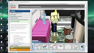 Curso ensamblaje PC VIRTUAL CISCO 02👈⚙️ it essentials desktop cisco [upl. by Notsew]