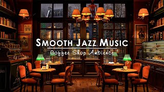 Jazz Relaxing Music amp Cozy Coffee Shop Ambience☕Smooth Jazz Instrumental Music to Work Study Focus [upl. by Dylan]