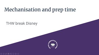 Mechanisation and Prep THW break up Disney [upl. by Embry]