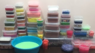 MIXING ALL MY SLIME  SLIME SMOOTHIE  SATISFYING VIDEOS  15 [upl. by Fauman]