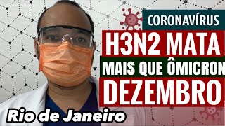 SURTO DE GRIPE H3N2 MATA MAIS que COVID19 EM DEZEMBRO Rio de janeiro [upl. by Trovillion514]