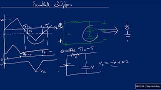 E23 Parallel biased negative clipper circuit [upl. by Swain]