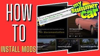 My Summer Car  How to Install Mods Guide 2023 [upl. by Abbotsen]