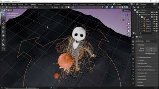 pesadilla antes de navidad o nightmare before christmas escena en blender [upl. by Arne]