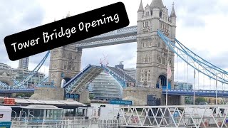 Londons Tower Bridge in Action Witness the Spectacular Bridge Opening for Ships [upl. by Nyvrem]