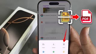 iPhone 1616 Pro How to scan a document and make PDF [upl. by Aihsi]