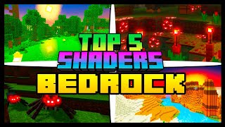 MINECRAFT 121  TOP 5 SHADERS REALISTAS PARA A BEDROCK MCPE  XBOX  PC [upl. by Karna14]