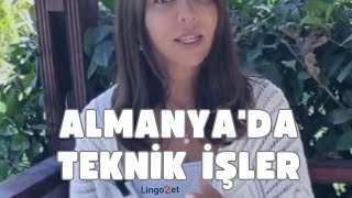 ALMANYADA TEKNİK İŞLER [upl. by Esyle]