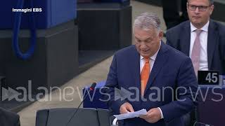 Orban attacca Salis al Parlamento Ue quotUna picchiatrice assurdo parli di dirittiquot [upl. by Bordie]