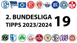 Bundesligatipps 2Liga  19Spieltag  Saison 20232024 [upl. by Halika]