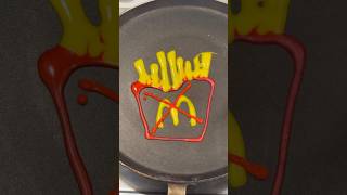 French Fries 🍟 Pancake Art [upl. by Shaddock]