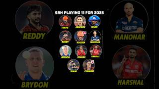 SRH Playing 11 For IPL 2024 🔥 [upl. by Marabelle]