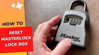 How to Reset Change Code on a Masterlock Lockbox [upl. by Alac815]