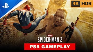 Marvels Spider Man 2 PS5 1 HOUR GAMEPLAY 4K 60FPS [upl. by Nicholas]