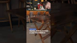 Como escolher mesa ideal para meu restaurante Confira a Mesa Dobrável Montana com Estoque Limitado [upl. by Yznel]