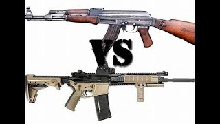 What is the better poor mans prepper rifle is it the AKM or is it the AR15 style of rifles in 2024 [upl. by Isleana]