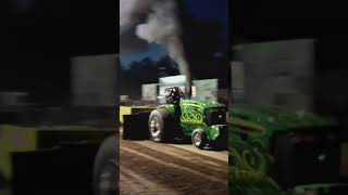 Extended view of the quotInstigatorquot 41 Limited Pro Stock shorts tractorpull blacksmoke johndeere [upl. by Macdougall]