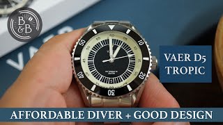 Well executed design amp solid build quality  Vaer D5 Tropic Diver Review  BampB [upl. by Trahurn]