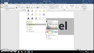 Teksteffect in Word2016 [upl. by Ateuqal]